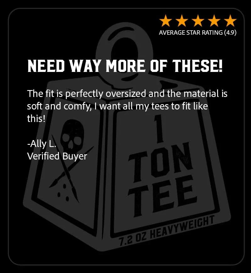 LIVE FREE SLEEVLESS "1 TON" PREMIUM TEE