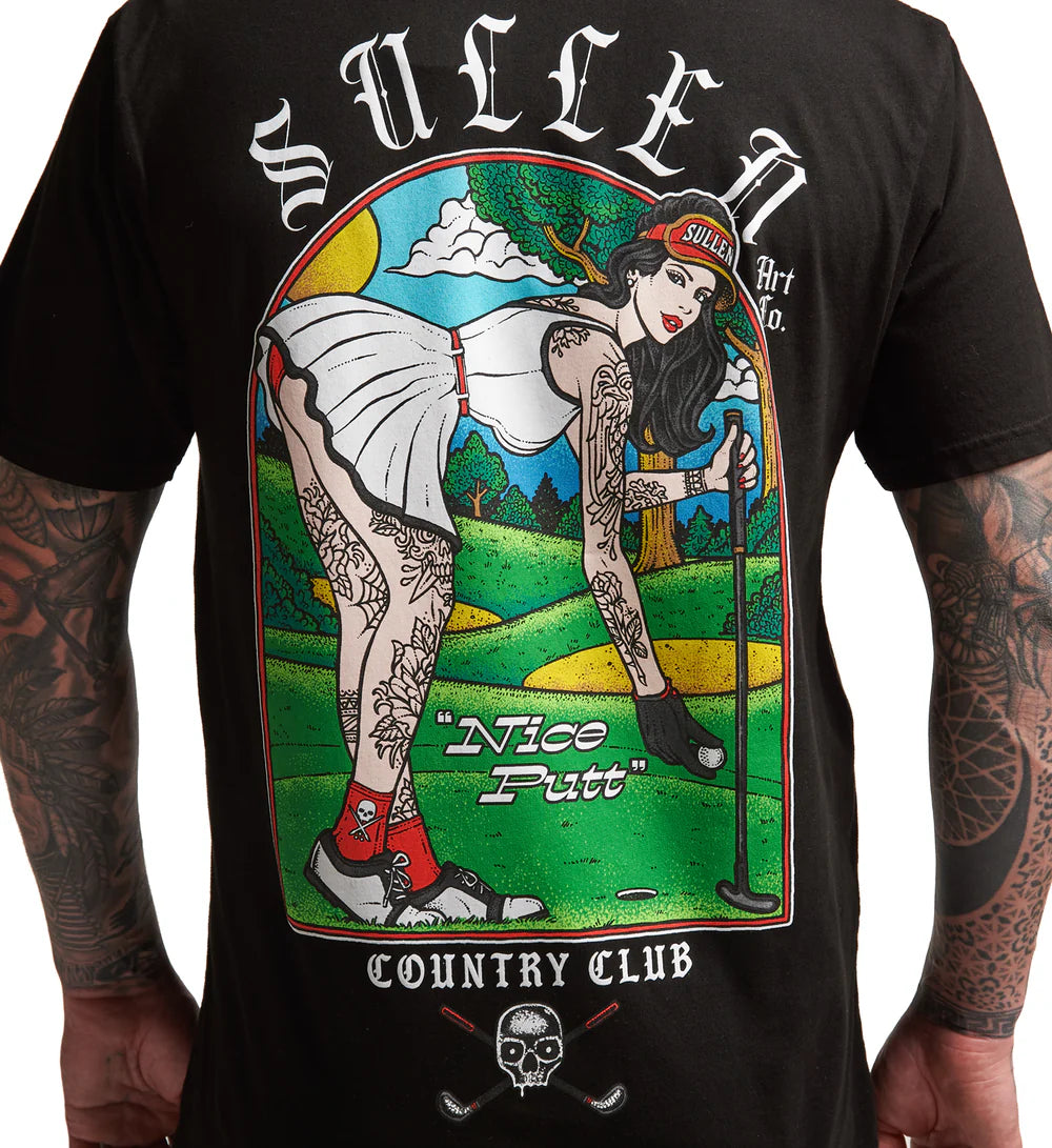 NICE PUTT BLACK PREMIUM TEE