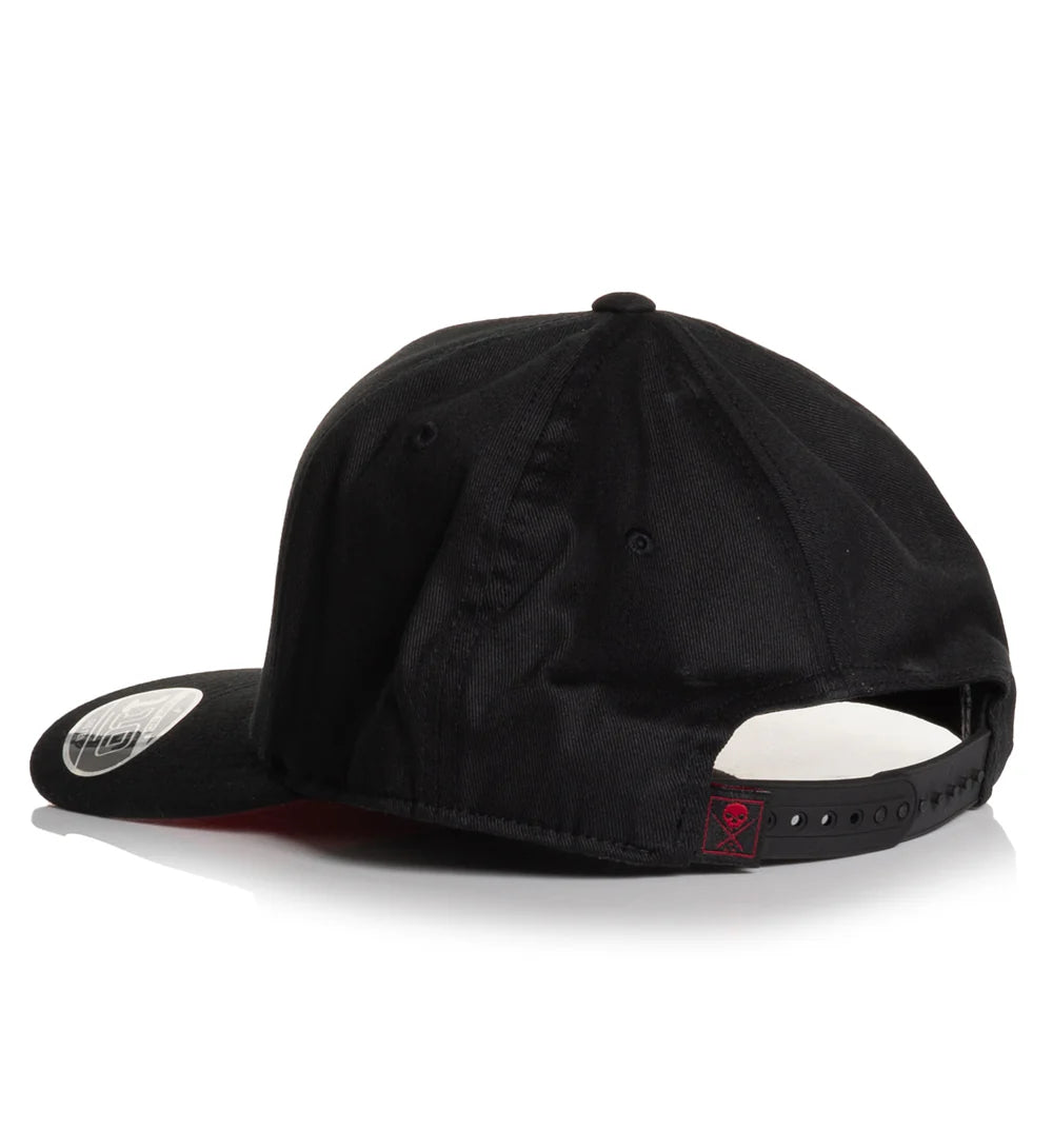 BOH CURVED SNAPBACK - BLACK/RED