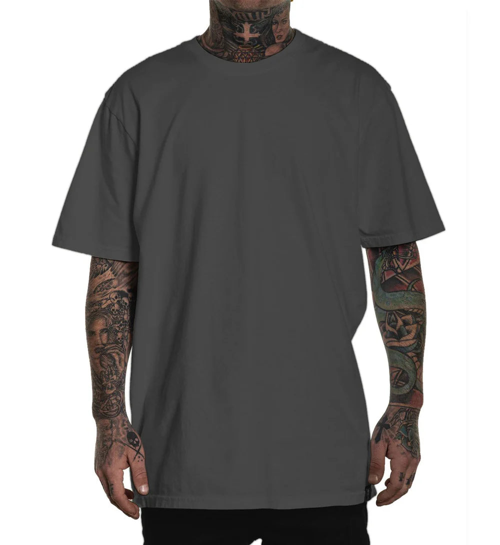 THE SOLIDS PREMIUM TEE DEEP GREY
