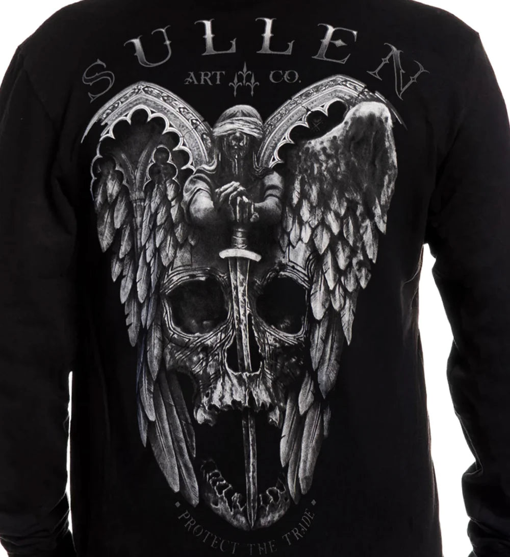 WINGED JUSTICE FRENCH TERRY LONG SLEEVE TEE