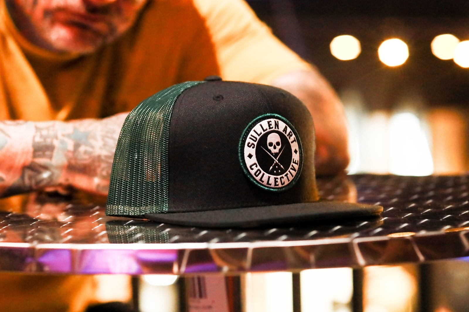 BOH MESH HAT BLACK/GREEN