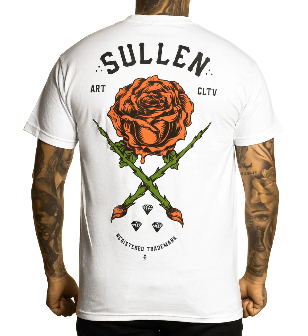 ROSE BADGE WHITE STANDARD TEE