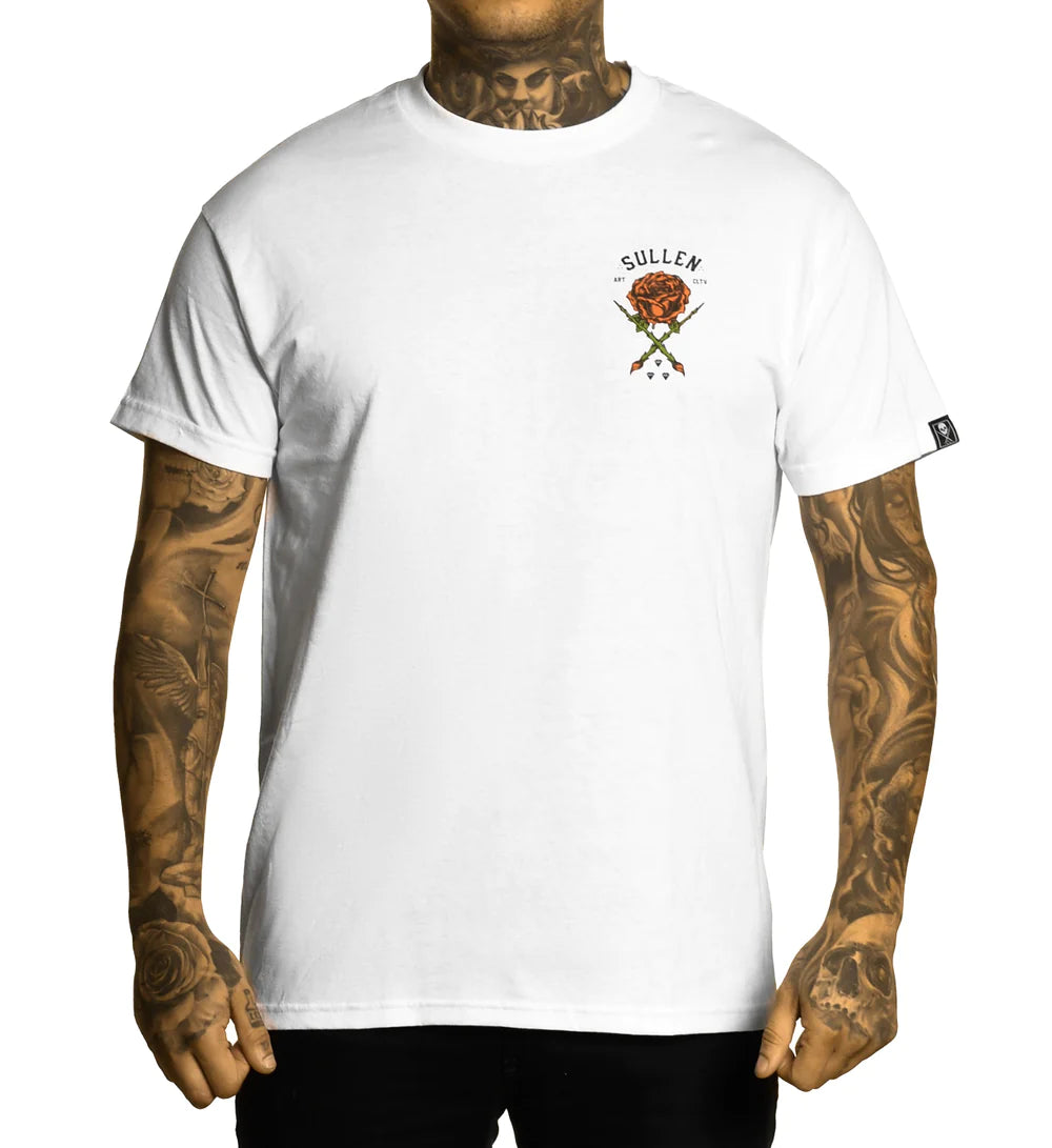 ROSE BADGE WHITE STANDARD TEE