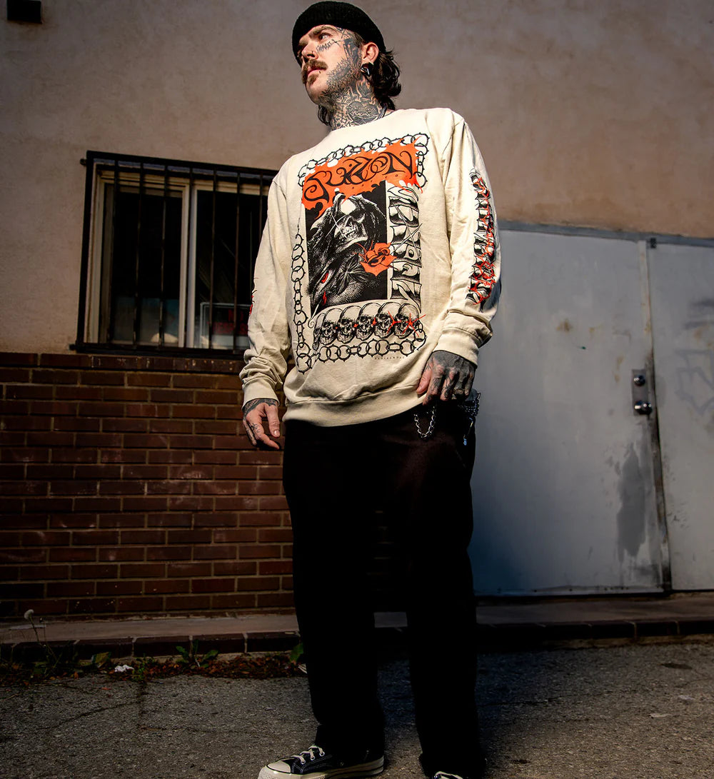 DANIEL RHZZ FRENCH TERRY LONG SLEEVE TEE