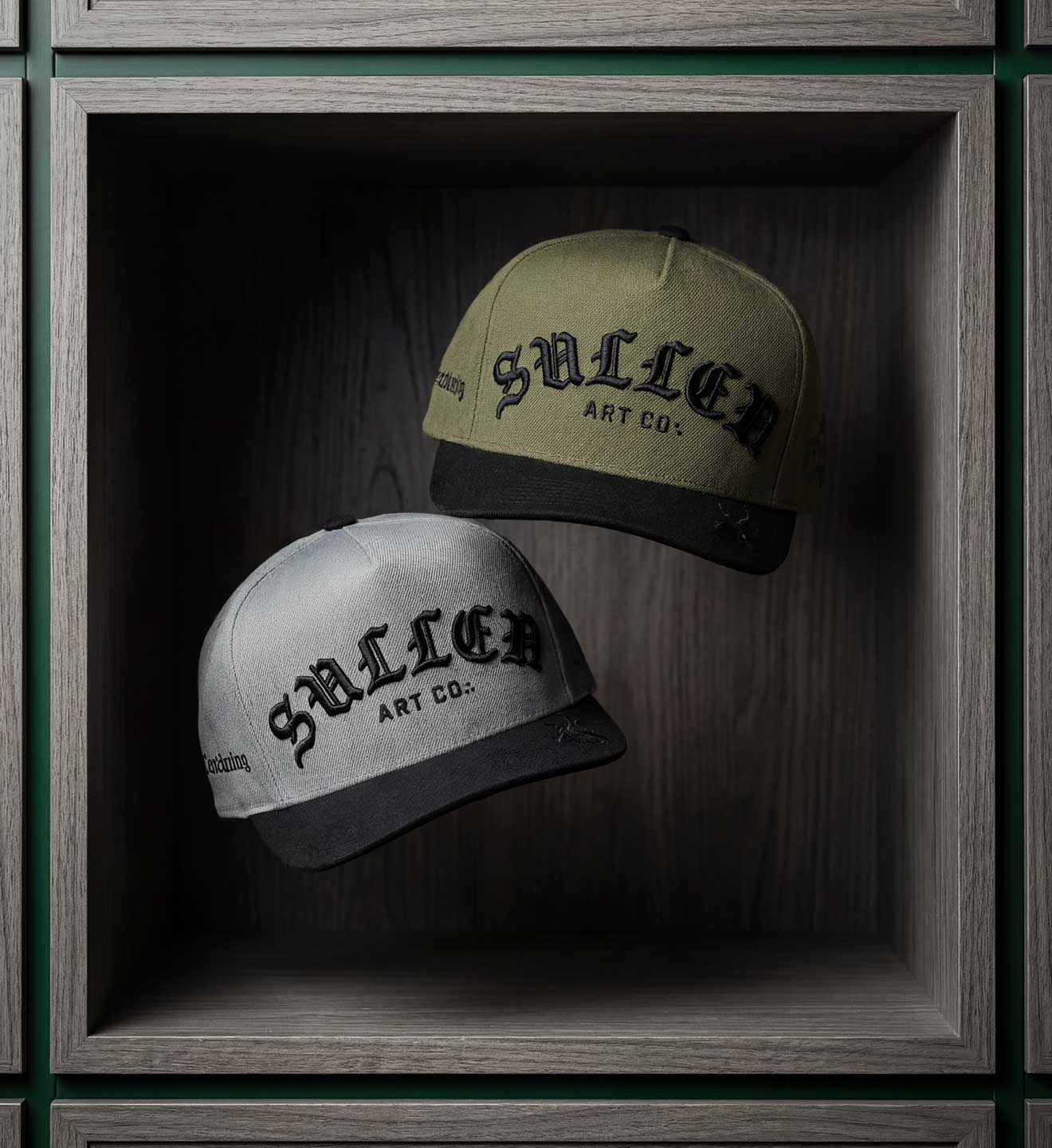 ROCK SCRIPT SNAPBACK CHARCOAL