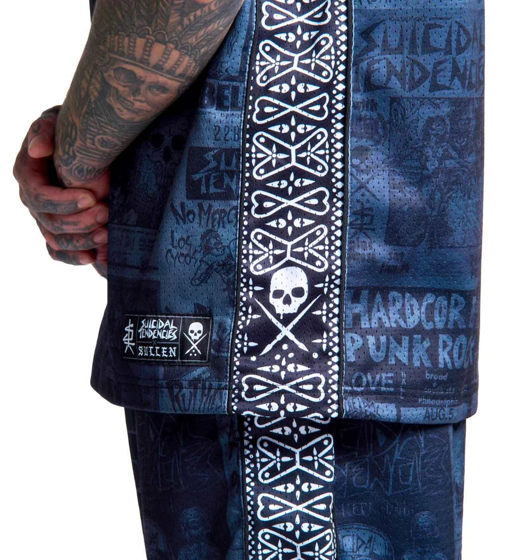 SULLEN X ST POSTED JERSEY GREY