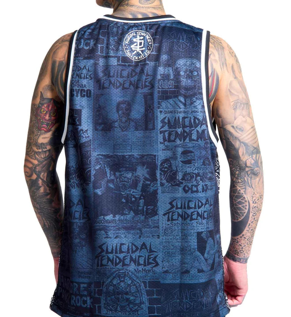 SULLEN X ST POSTED JERSEY GREY