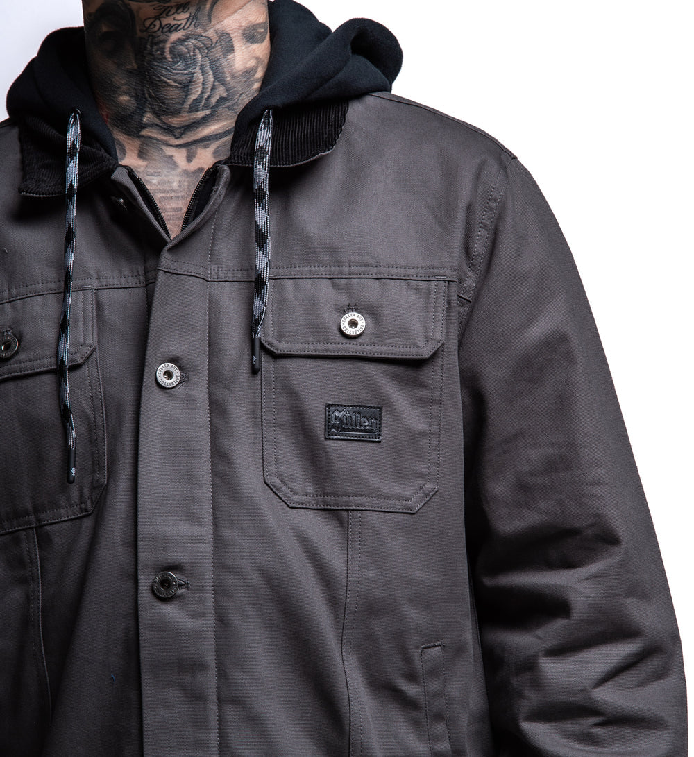 SURVIVALIST DUCK CANVAS JACKET CHARCOAL GREY