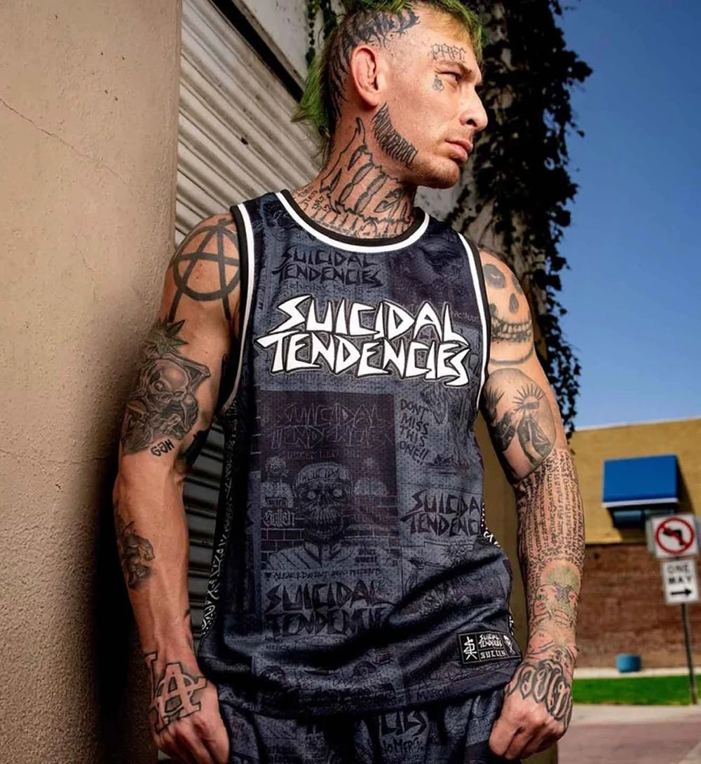 SULLEN X ST POSTED JERSEY GREY