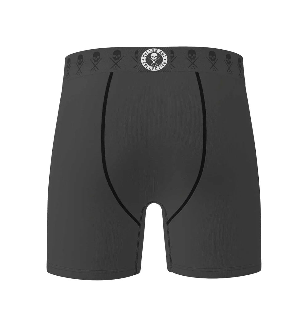 SOLID LUXE BOXERS - DARK GREY