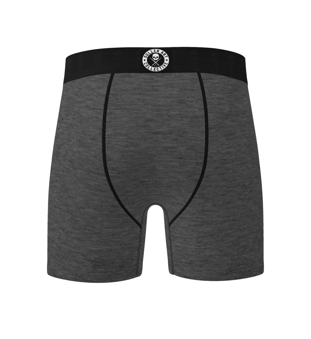 SOLID LUXE BOXERS - DARK HEATHER GREY