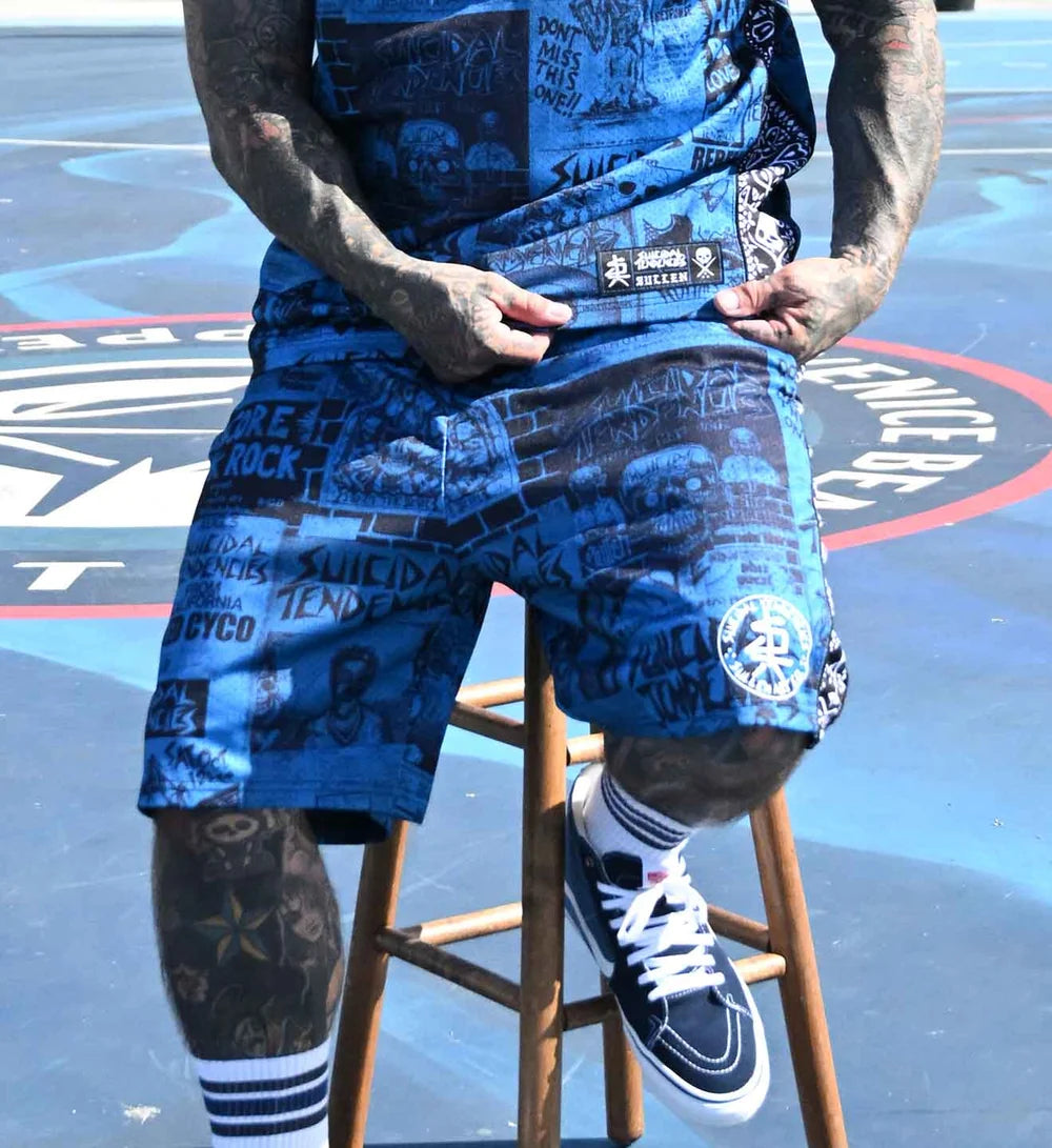 SULLEN X ST POSTED SHORTS BLUE