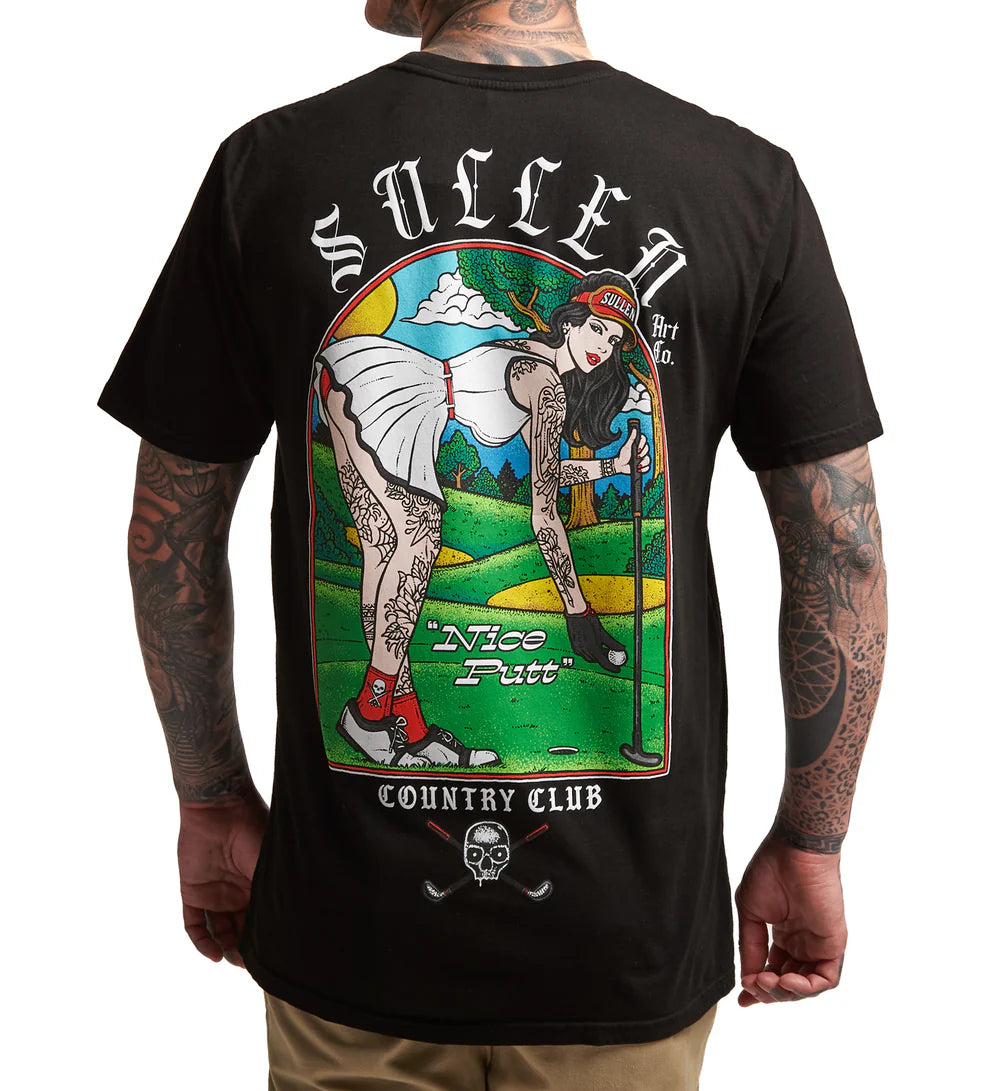 NICE PUTT BLACK PREMIUM TEE