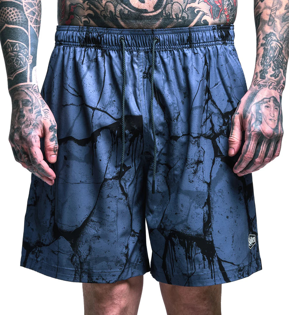 CRACKED E-WAIST BOARDSHORTS