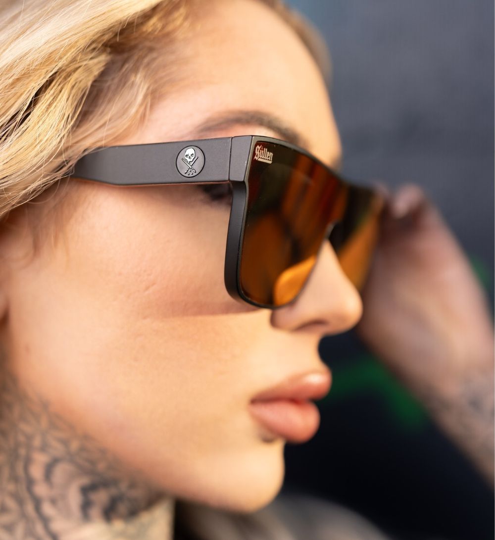 CHOLOHAFLYS GLASSES MATTE BLACK/RED