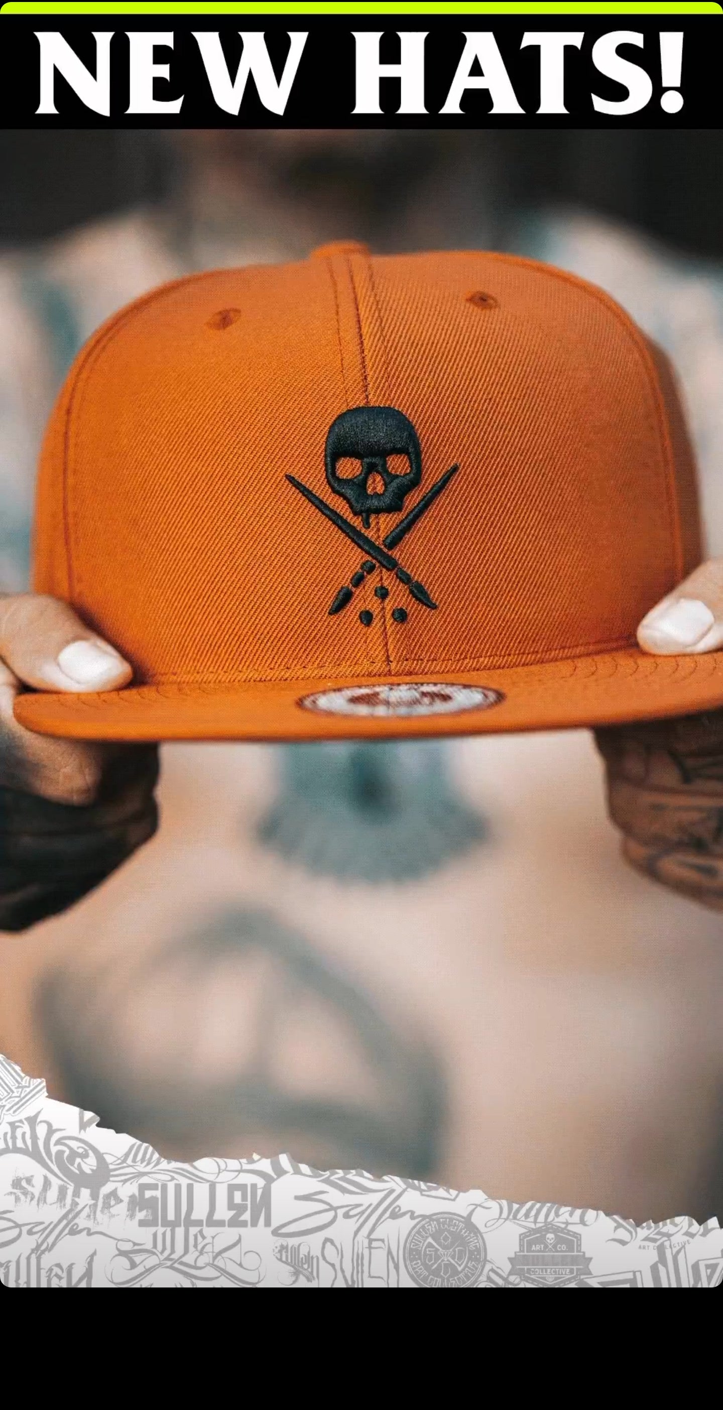 BADGE FITTED HAT BURNT ORANGE