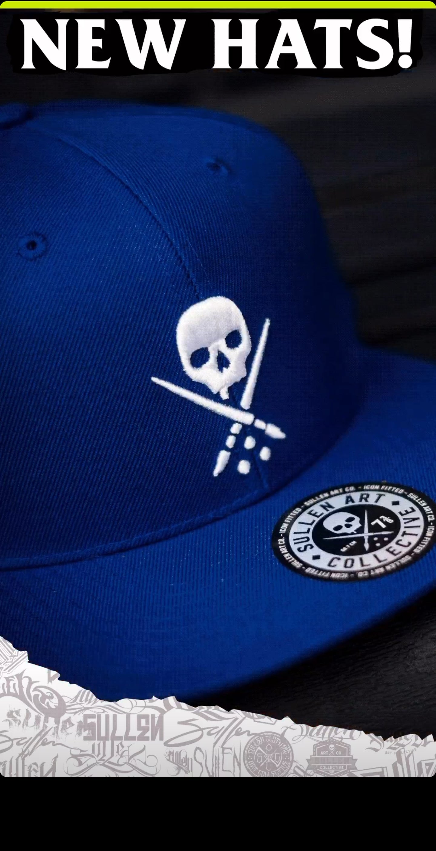 BADGE FITTED HAT ROYAL BLUE