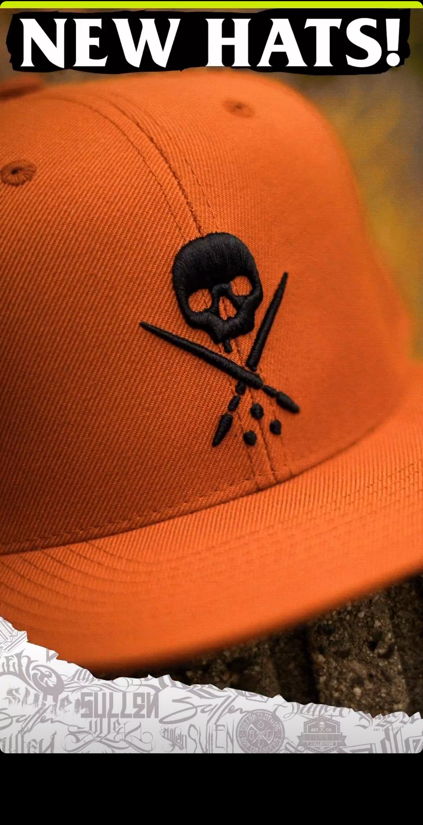 BADGE FITTED HAT BURNT ORANGE