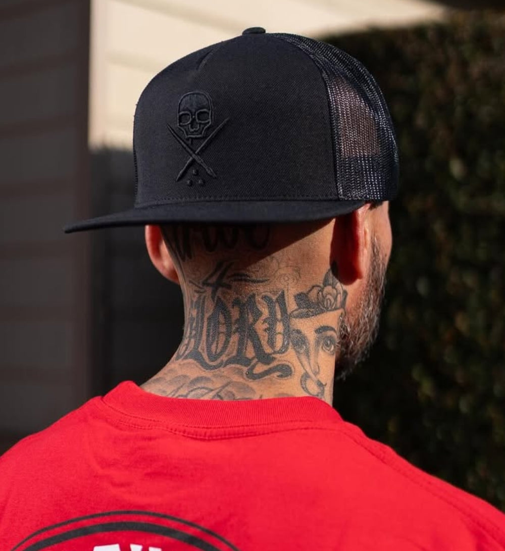 BADGE MESH SNAPBACK BKBK