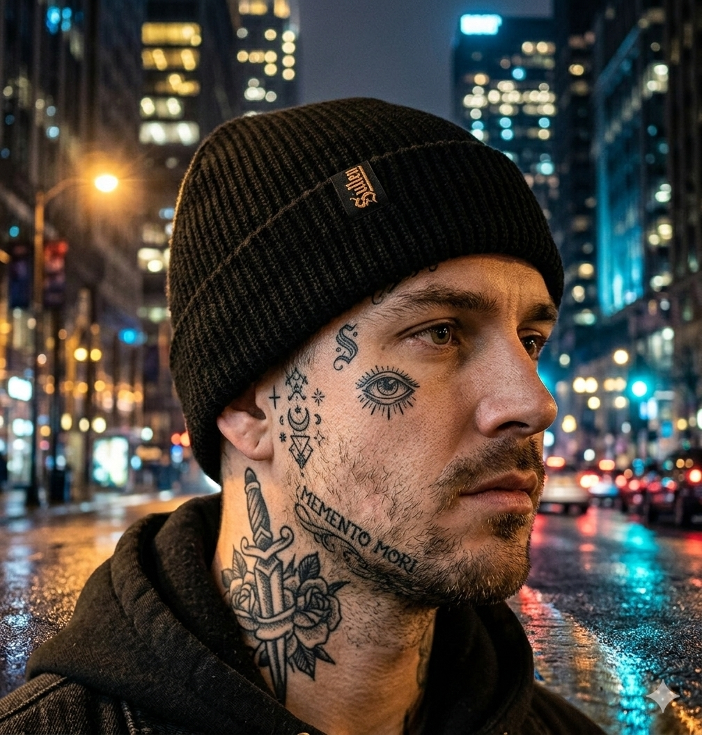 LINCOLN FLAG BEANIE BK