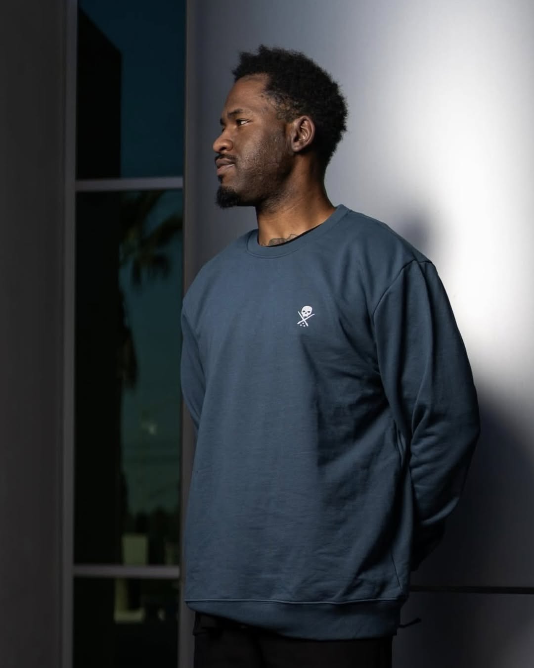 BADGE FRECH TERRY CREW ORBL