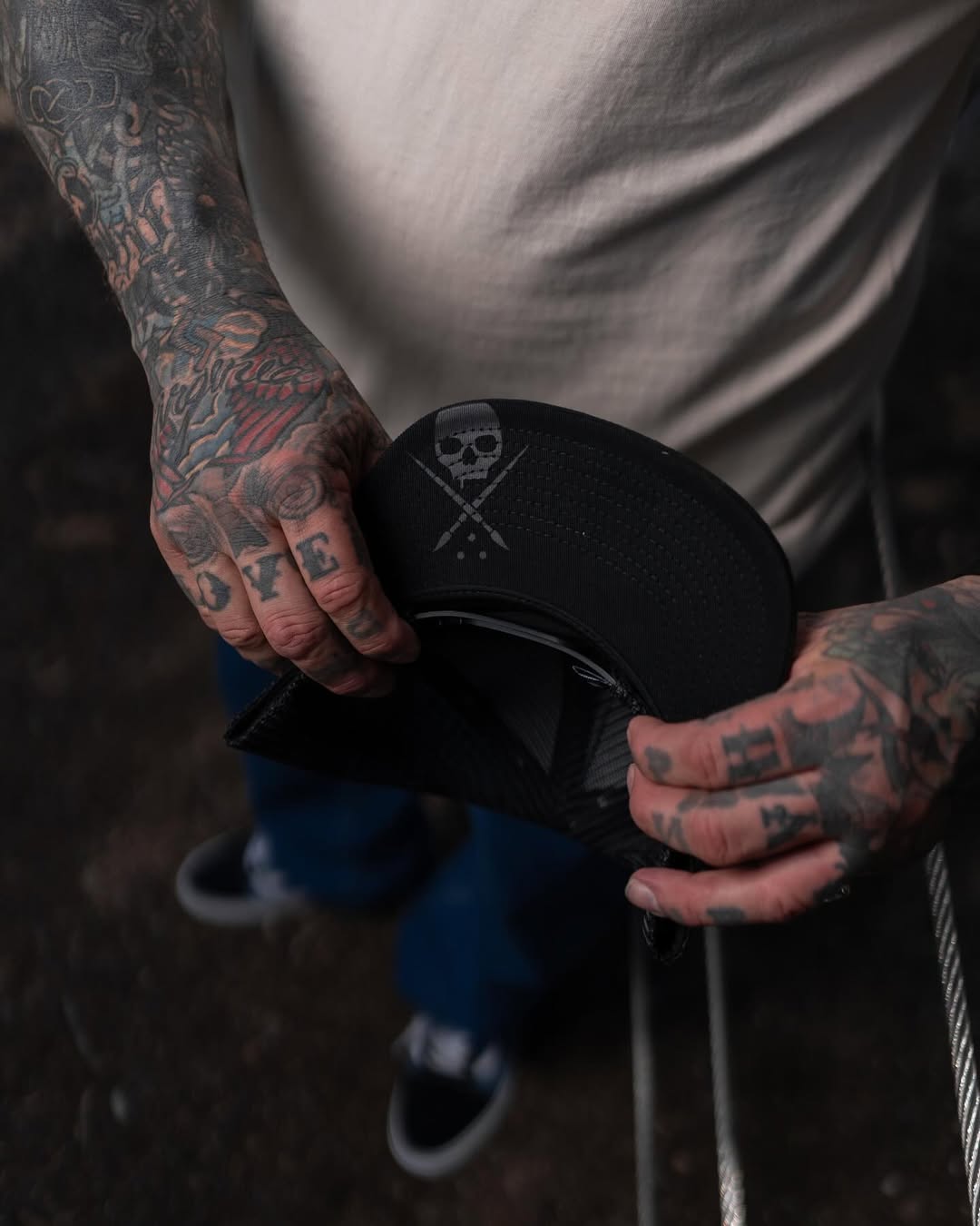 BADGE MESH SNAPBACK BKBK