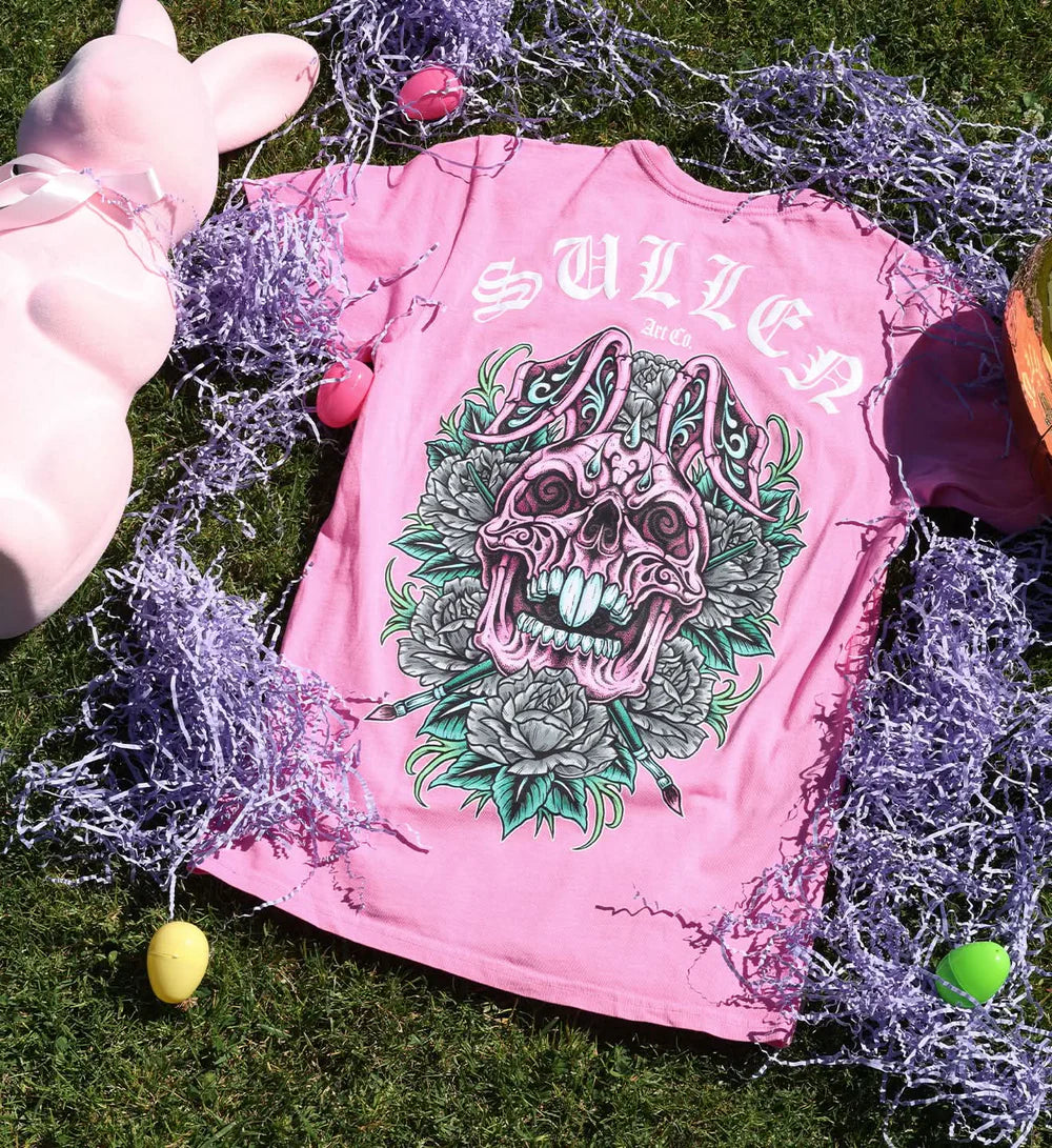 SKULL BUNNY 26 PINK PREMIUM TEE