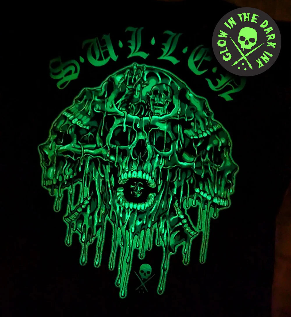 MELTING SKULLS LONG SLEEVE TEE