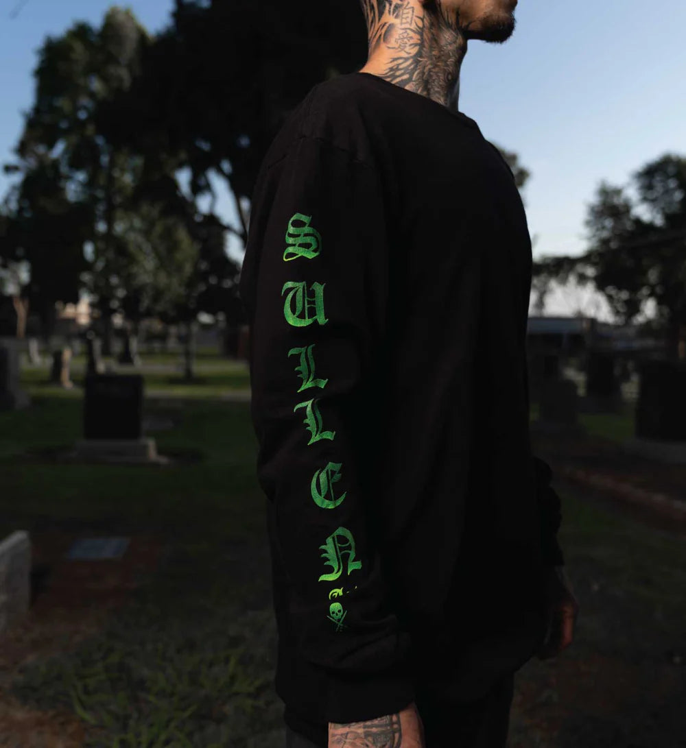 MELTING SKULLS LONG SLEEVE TEE