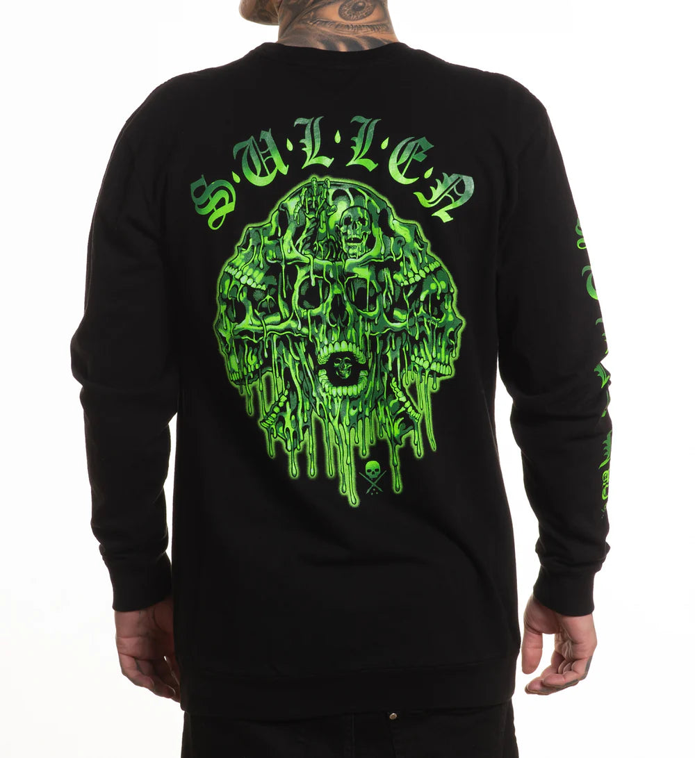 MELTING SKULLS LONG SLEEVE TEE