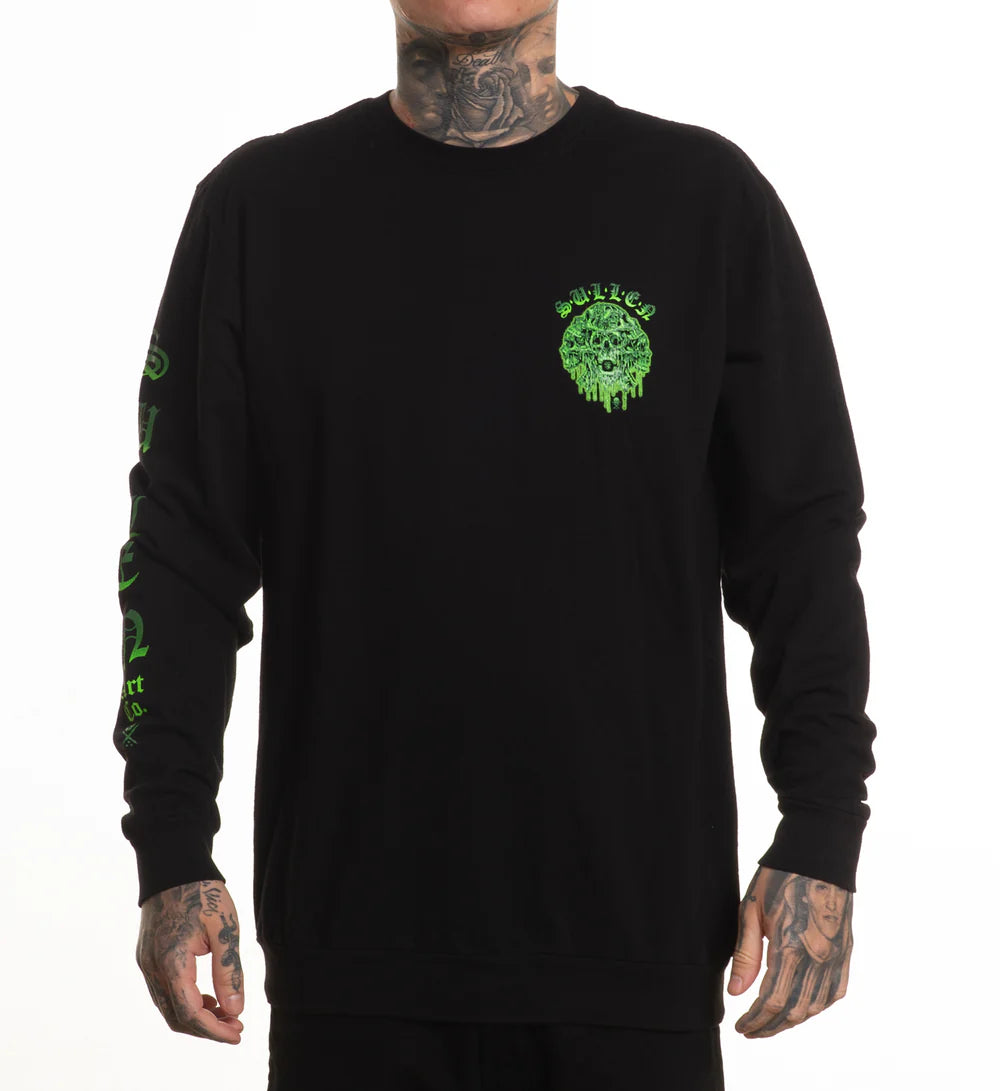 MELTING SKULLS LONG SLEEVE TEE
