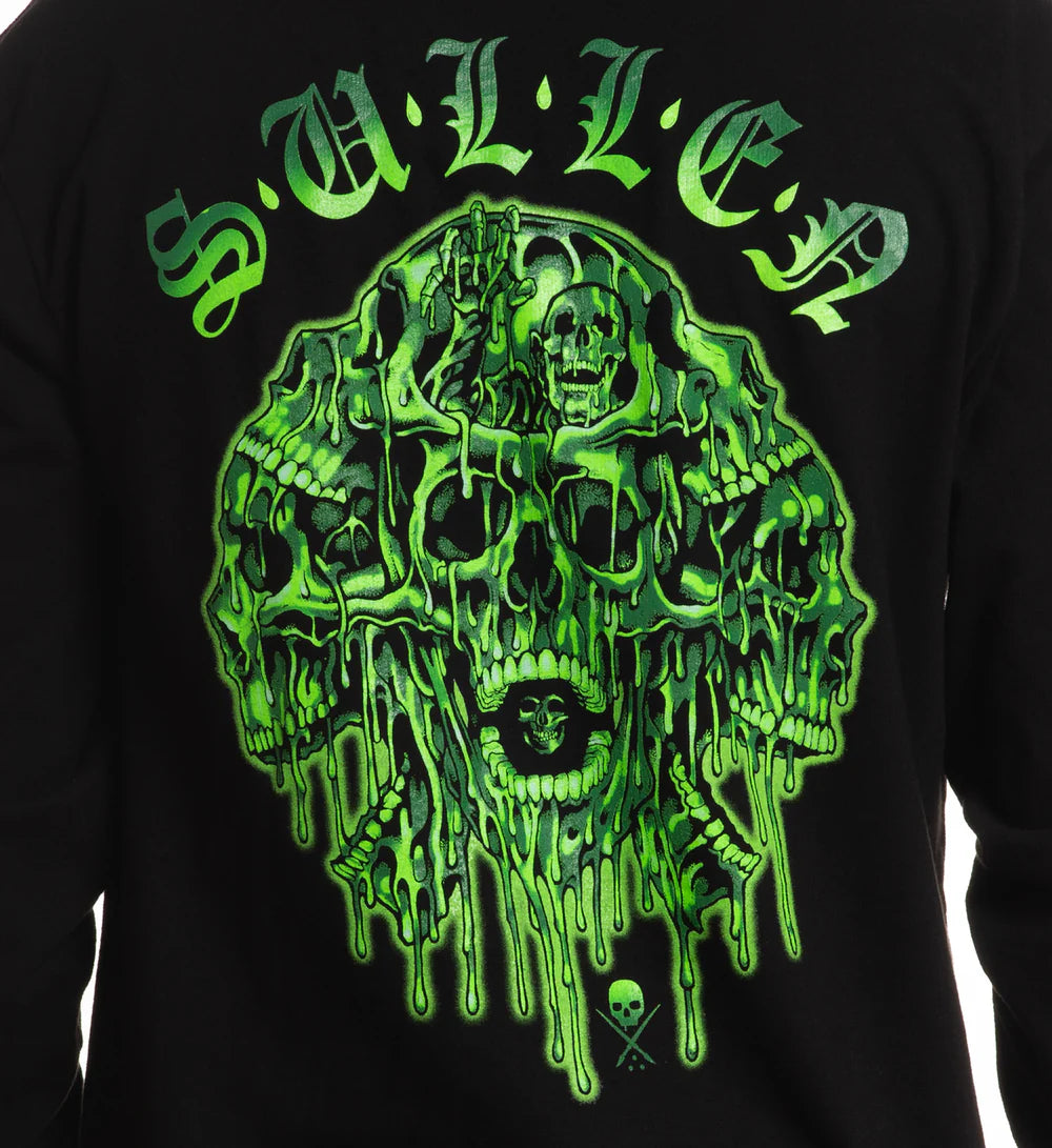 MELTING SKULLS LONG SLEEVE TEE