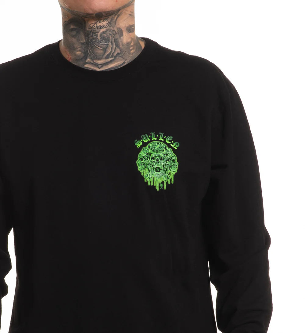 MELTING SKULLS LONG SLEEVE TEE
