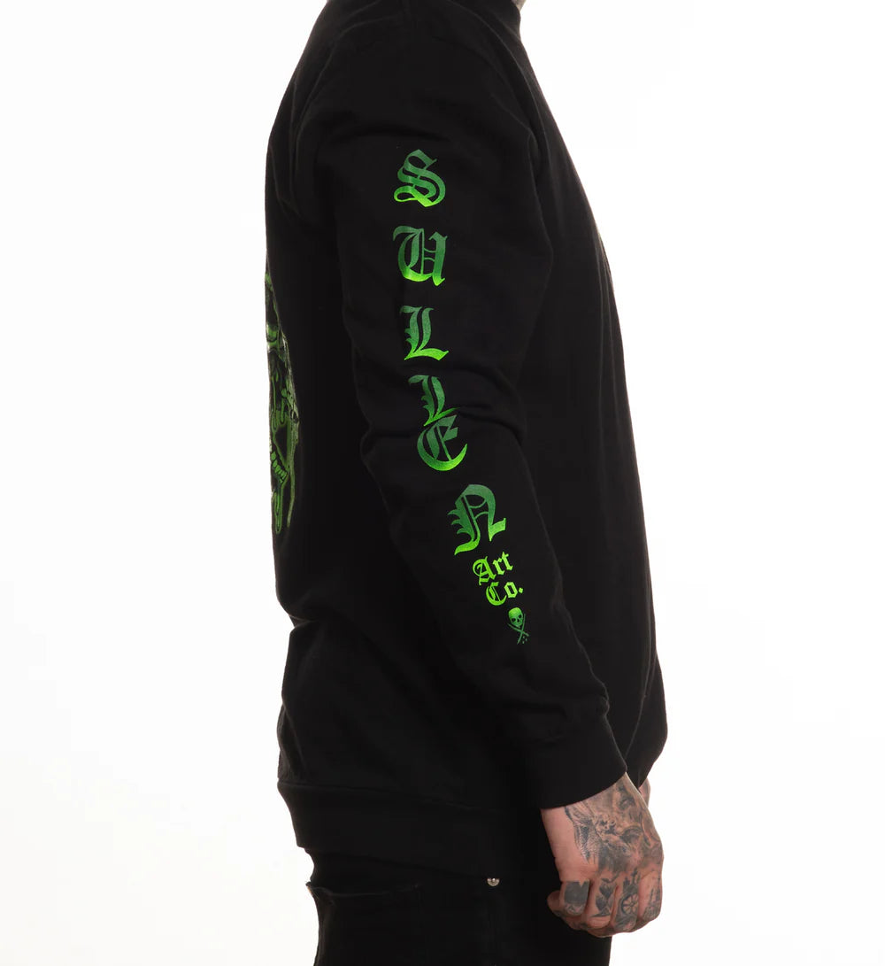 MELTING SKULLS LONG SLEEVE TEE