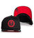 BOH CURVED SNAPBACK - BLACK/RED