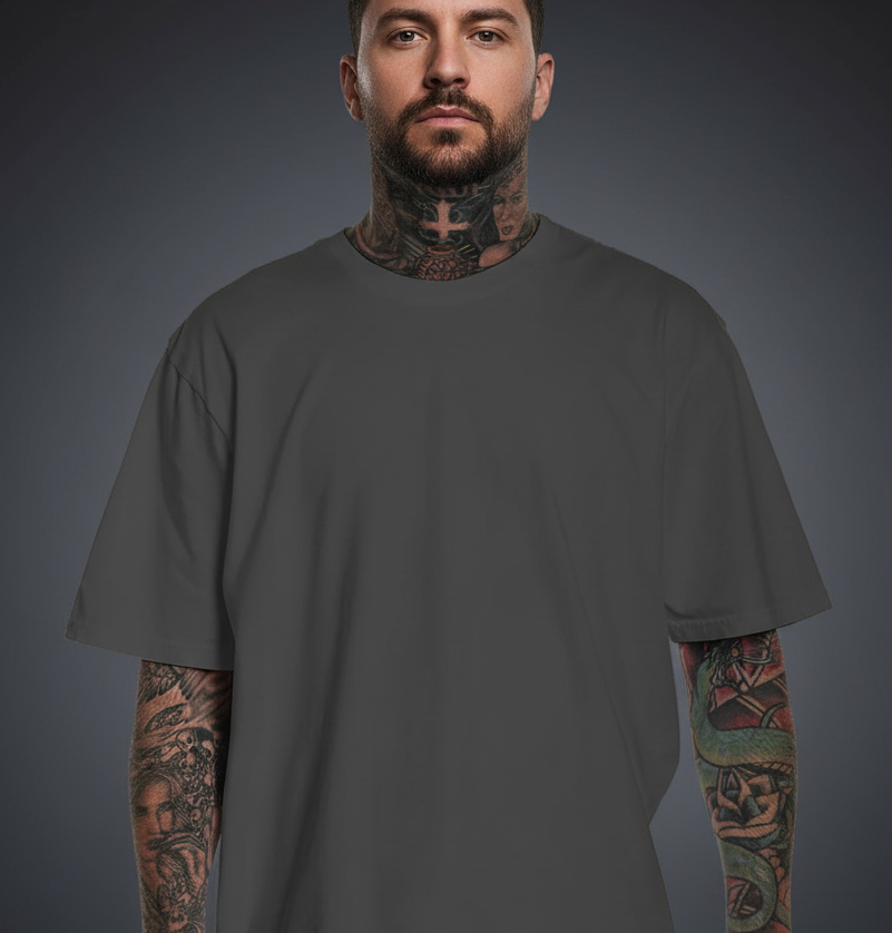 THE SOLIDS PREMIUM TEE DEEP GREY