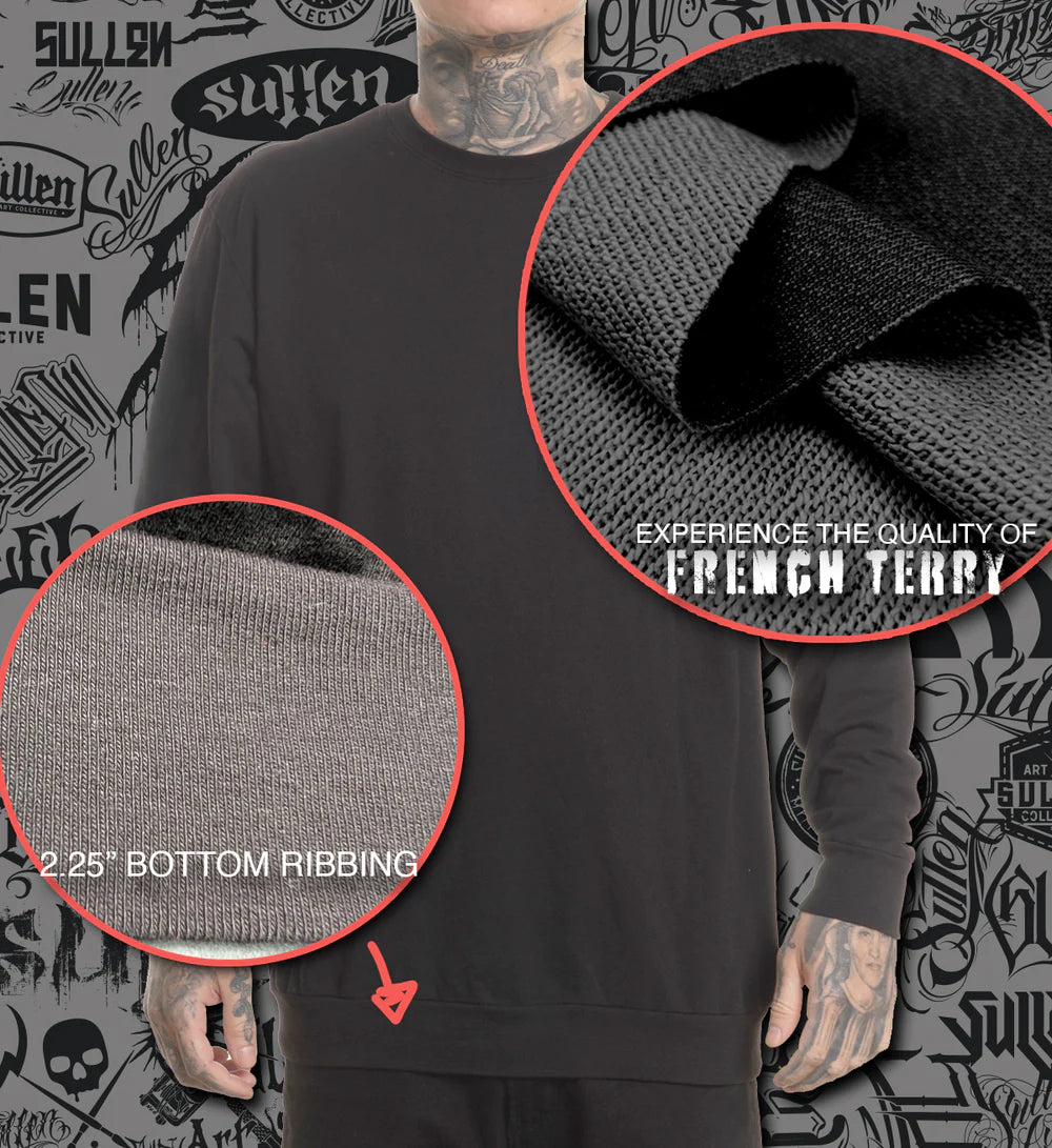 WINGED JUSTICE FRENCH TERRY LONG SLEEVE TEE