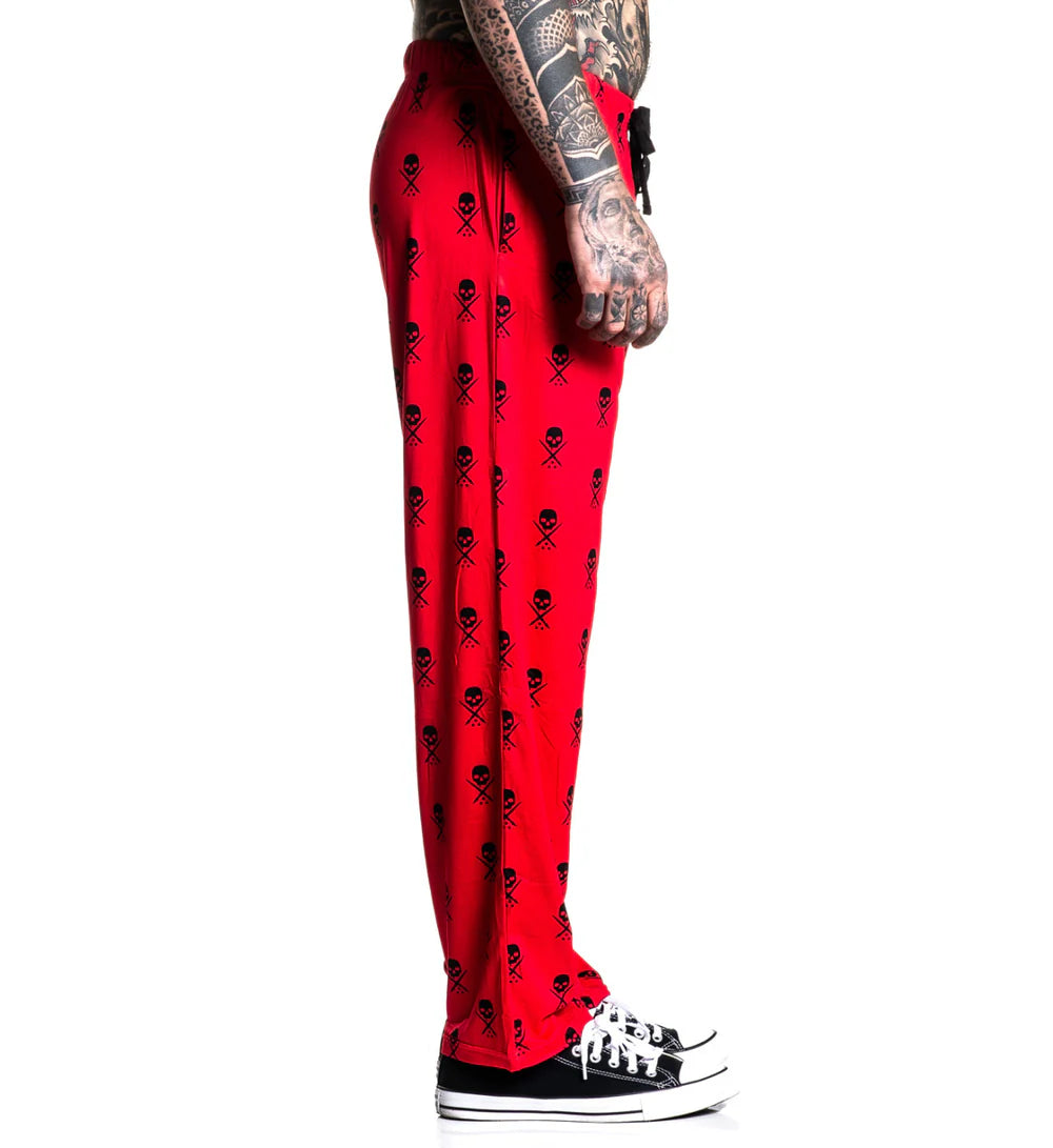 BADGE PAJAMA PANT - RED