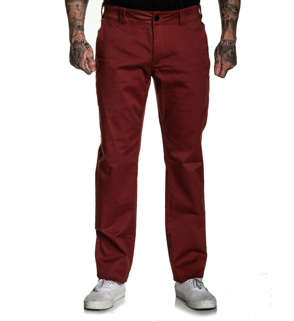 925 RELAXED FIT CHINO STRETCH PANT CHERRY MAHOGANY