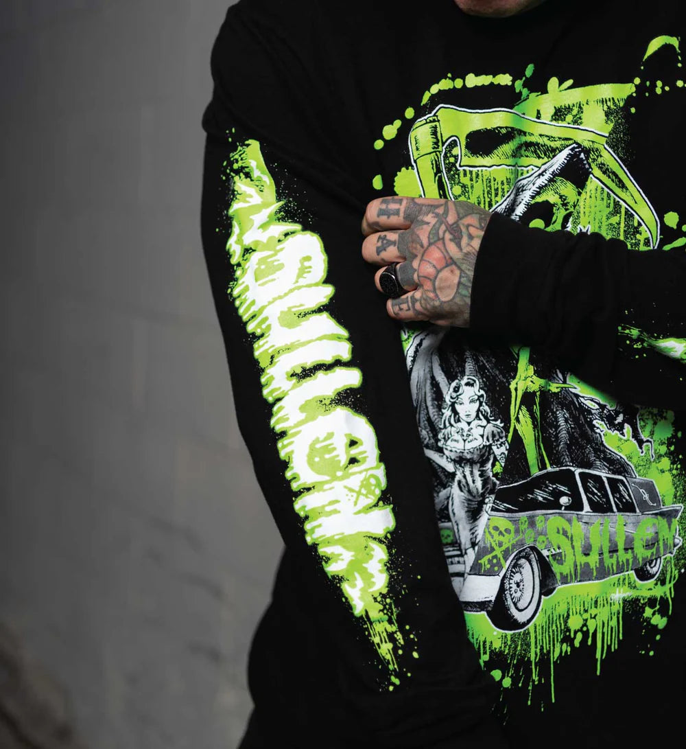 NEVER LATE FRENCH TERRY LONG SLEEVE TEE