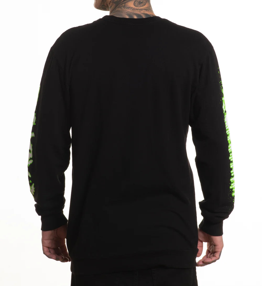 NEVER LATE FRENCH TERRY LONG SLEEVE TEE