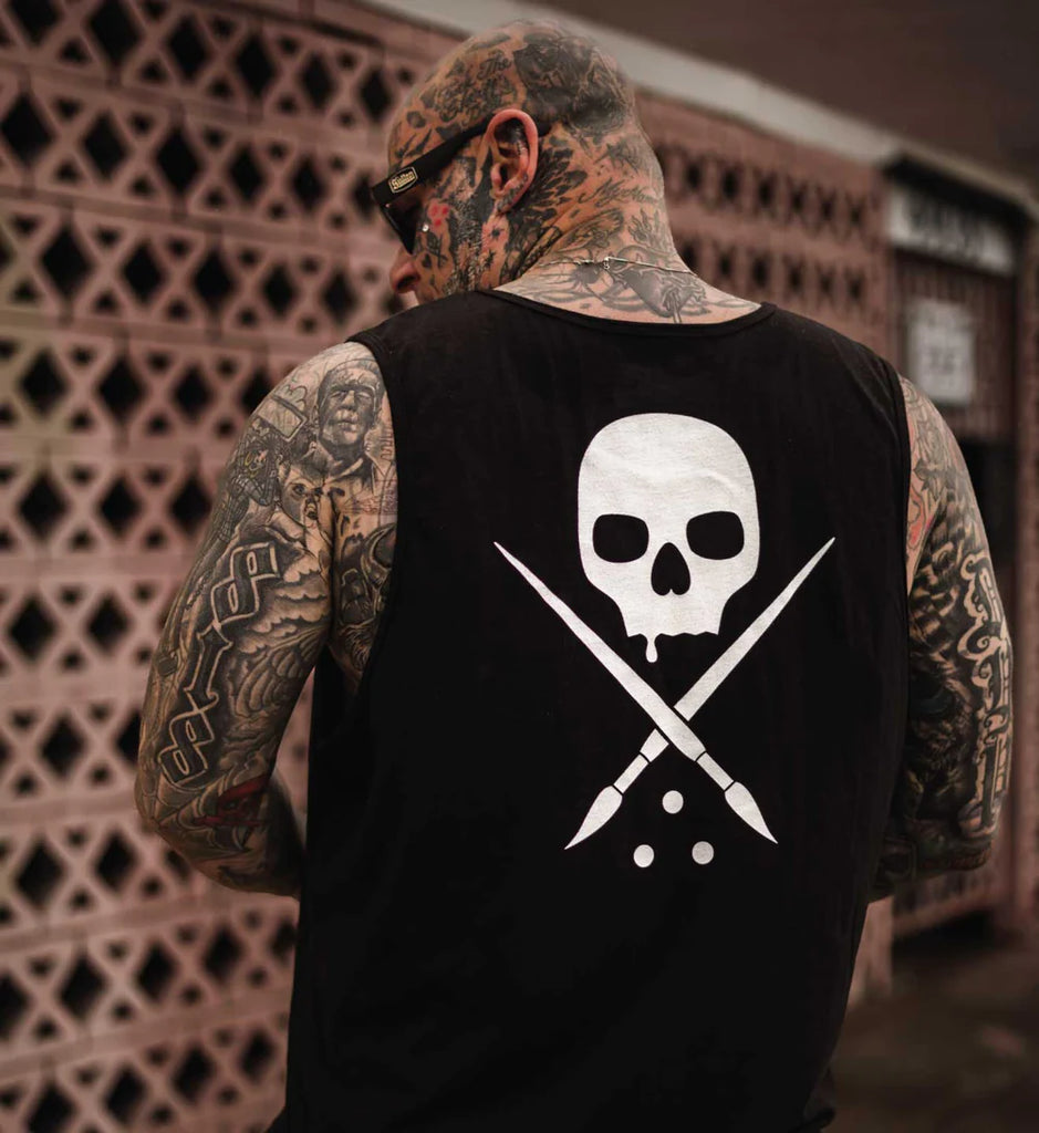 BADGE TANK BLACK