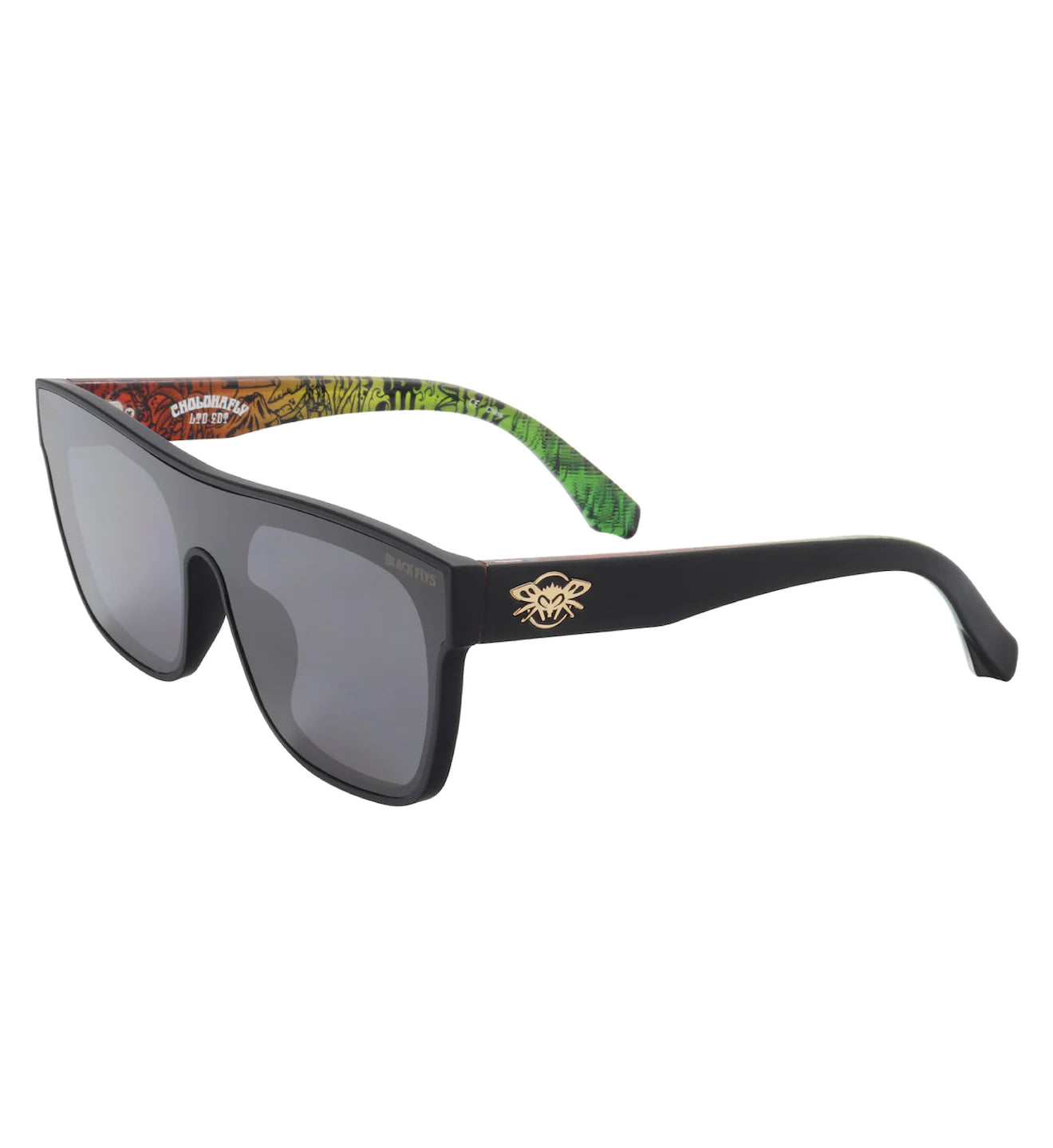 CHOLOHAFLYS GLASSES MATTE BLACK/SMOKE