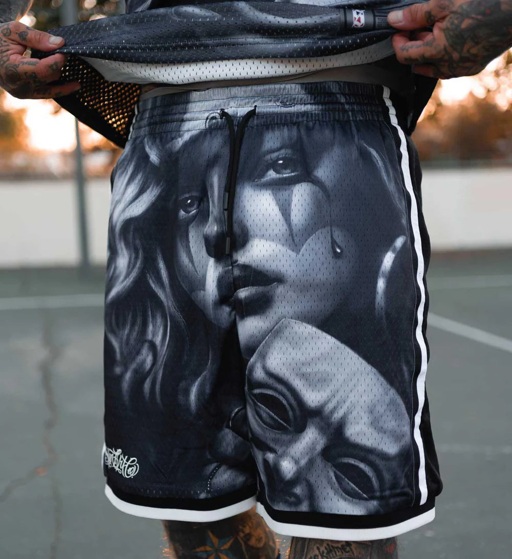 CLOWNING MESH SHORTS