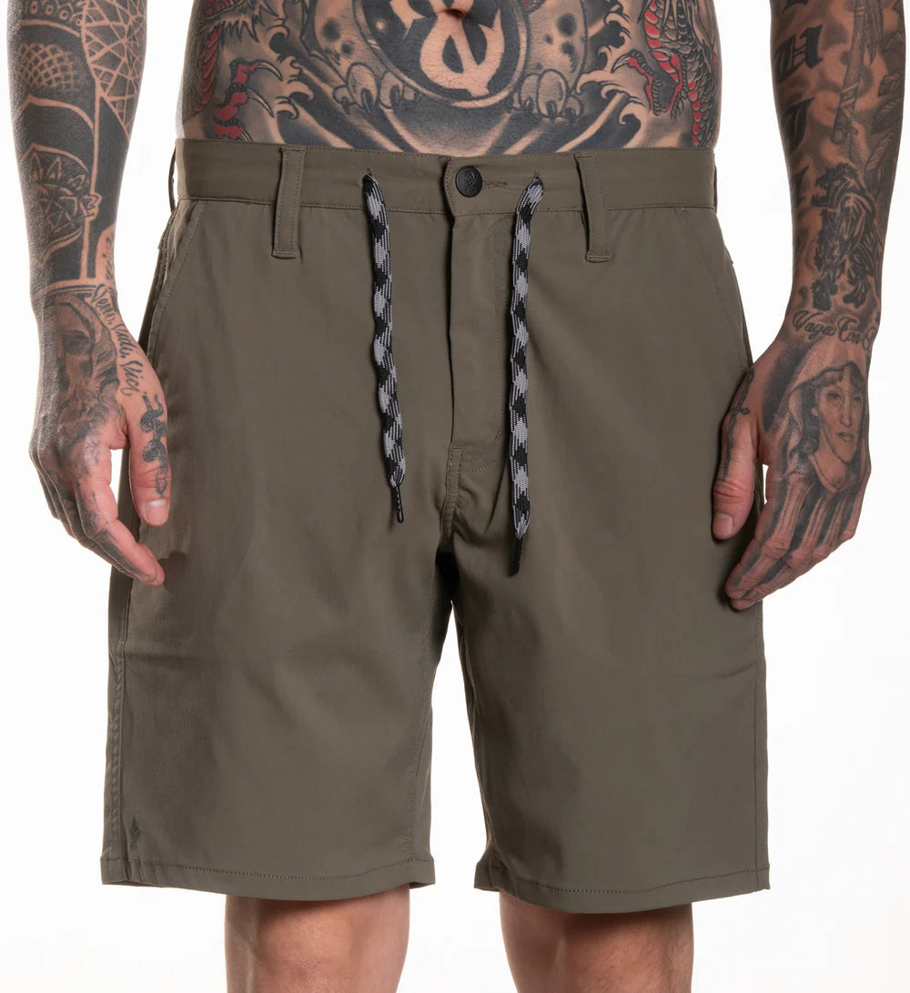 VERANO HYBRID WALKSHORTS - DUSTY OLIVE