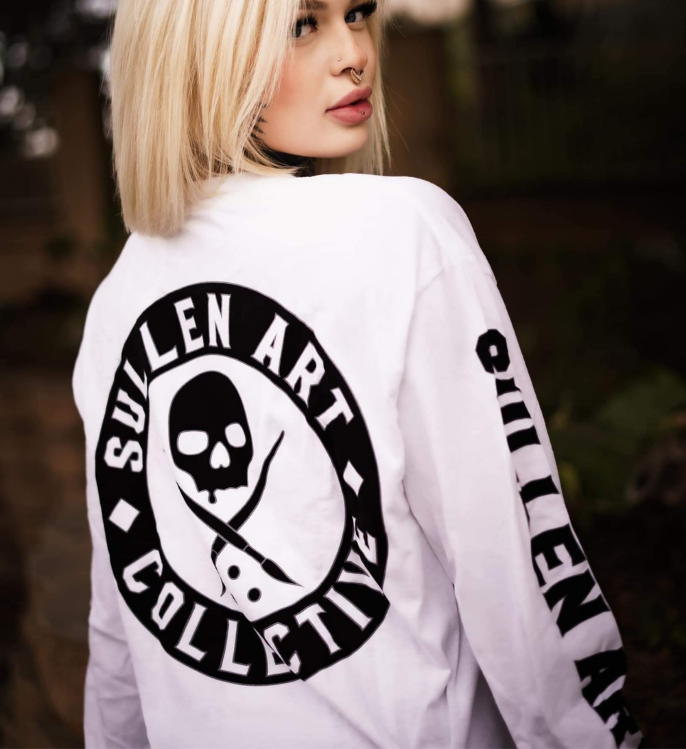 BADGE OF HONOR WHITE LONG SLEEVE