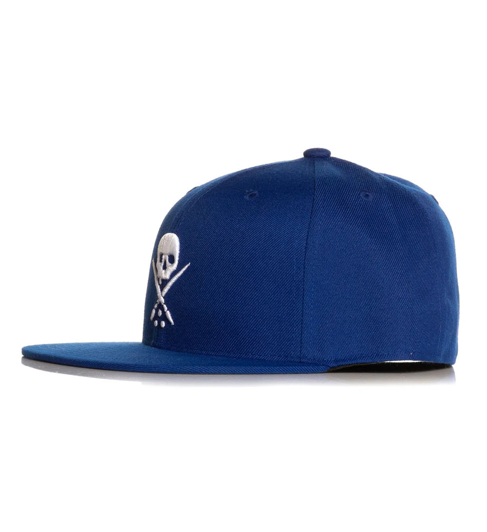 BADGE FITTED HAT ROYAL BLUE