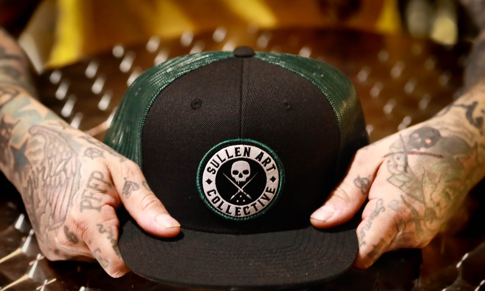 BOH MESH HAT BLACK/GREEN