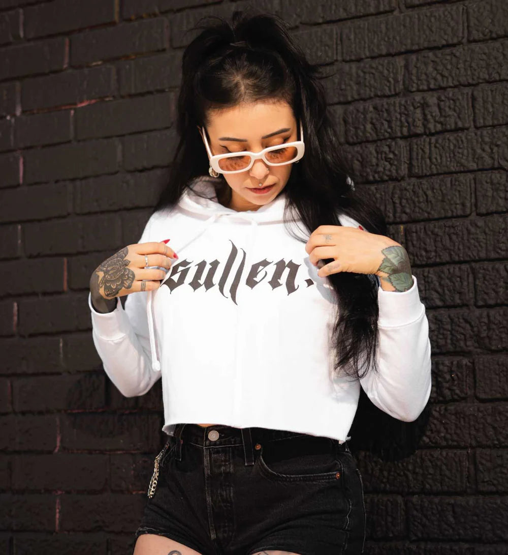 ANGEL CROP HOOD WHITE